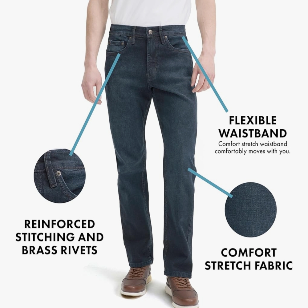 Men's Classic Jeans with Comfort Stretch